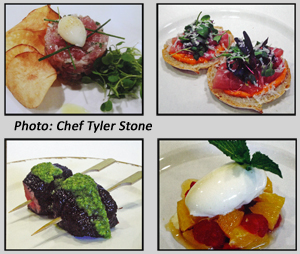 Chef Tyler Stone's appetizers
