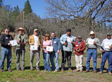 Winners of pruning competition at Six Sigma Ranch