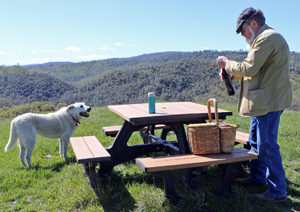 Lunch at the top of Mt. Baldy