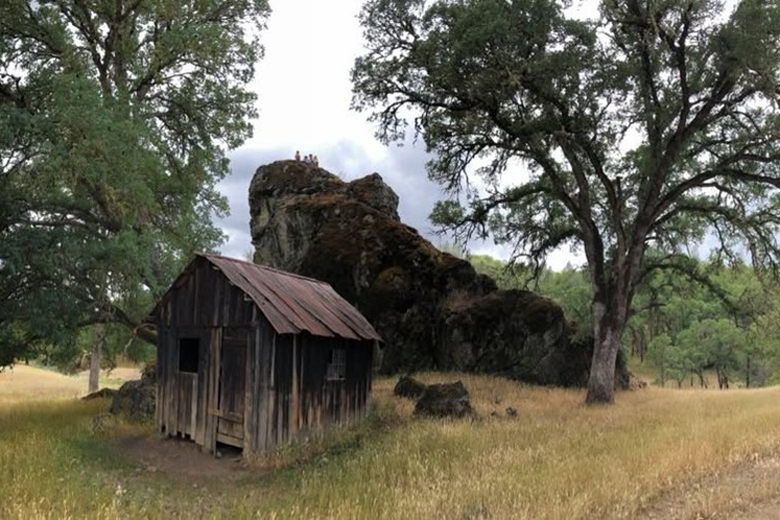 Hutchinson's sheep shack at Six Sigma Ranch